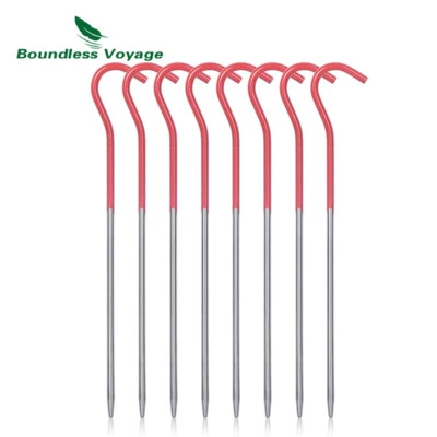 Titanium Tent Pegs, Camping Tent Nails Outdoor Ultralight Portable Tent Stakes