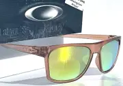 NEW Oakley LEFFINGWELL Matte Sepia Brown POLARIZED Galaxy Gold Sunglass 9100-03