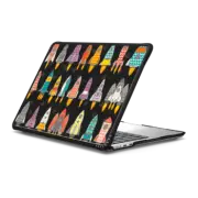 MacBook Air 13-inch (M2 - M4) Impact Case retro rockets graphite macbook
