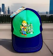 Bob The Builder Lets Get Started Green Cap Childrens 1 to 3yrs Elastic Back Hat