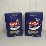 Winter Limited Edition Two Barilla Snowfall Pasta Boxes 12oz each NEW