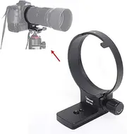 iShoot Tripod Mount Ring, Lens Collar Support Compatible with Sigma 100-400mm f/5-6.3 DG OS HSM Contemporary Lens (EF F Mount), Bottom is ARCA Quick Release Plate for ARCA-Swiss Fit Tripod Ball Head
