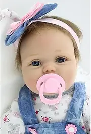 ZIYIUI Realistic 22''/55cm Reborn Baby Dolls Real Life Soft Silicone Vinyl Reborn Dolls Lifelike Reborn Toddler Girls Handmade Boy Girl Toy