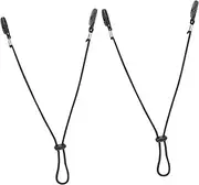 2Pcs Adjustable Windproof Hat Strap Clips for Outdoor Activities Durable Retainers to Prevent Hat Loss During Fishing Hiking Camping and Travel