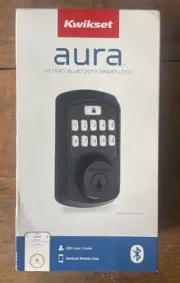 Kwikset Aura Keypad Bluetooth Smart Lock Matte Black 99420-003
