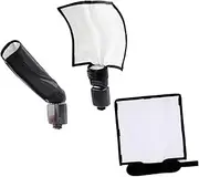 Tofficu 2Pcs Camera Light Reflector and Diffuser External Flash Diffuser for Softened Lighting Versatile Photography Light Barrier for Outdoor Use