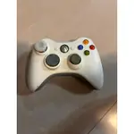 XBOX360無線手把搖桿，白色，有搖桿矽膠套