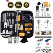 Watch Repair Kit 187Pcs Watch Tool Set for Battery Band Link Remover