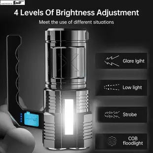 Flashlight USB Rechargeable Handheld Lantern Camping Portabl