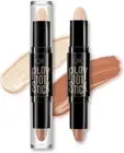 YBUETE 2-in-1 Cream Highlighter Contour Stick, Bronzer Face Contouring Stick,...