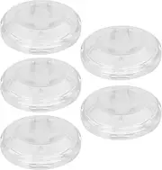 WRITWAA 5Pcs Transparent Eyelash Boxes Plastic Storage Cases for False Eyelashes Lightweight Eyelash Holder Eyelash Storage Containers for Organizing and Travel