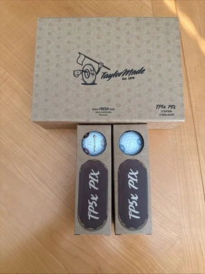 Taylormade TP5x Pix Limited Edition Donut Golf Balls 2 Sleeve W/ Box