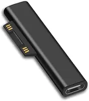 Sisyphy Surface Connect to USB C Charging Connector (1 Pack, Connector only), Compatible for Microsoft Surface Pro 7/6/5/4/3 Go 1/2 Surface Laptop 4/3/2/1, Works with 45W 15V3A USBC Power Supply