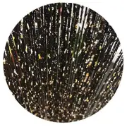 39x78 Inch Door String Curtain Rare Flat Silver 39"W x 78"L (Pack of 2) Black