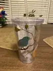 NEW Eco On The Go Cup 17oz Butterfly Bird Double Wall Insulated Tumbler BPA Free