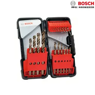 BOSCH博世 HSS-Co 18支含鈷金屬鑽頭組 直柄鑽頭 鑽尾 18件直柄含鈷 2607017047