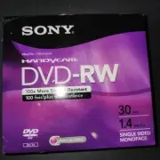 2 Pack Sony Handycam DVD-RW 30 Min. 1.4 GB Brand New Unopened