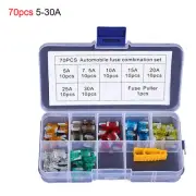 70PCS/box Fuses Car Insert 5-30A Mini Short Leg Type Combination Puller Tool Set