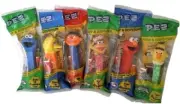 SESAME STREET PEZ SET COMPLETE NEW BIG BIRD, BERT, ELMO, ERNIE, COOKIE & ZOE