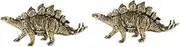 SUPVOX 2pcs Brass Craft Dinosaur Statue Unique Dinosaur Ornament Perfect Desktop