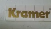 Kramer Older Style GOLD Vinyl Headstock Decal