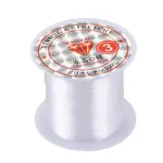 Jewelry Beading Thread 0.3mm Dia. Clear Nylon Fishing Line Spool 17 Lbs X2D7