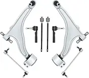 8Pcs Front Lower Control Arm Sway Bar Tie Rod End Link Compatible With CADILLAC SRX 2010 2011 2012 2013 2014 2015 2016 20984481