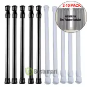 23.5"-44.5" Tension Curtain Rods Spring Load Adjust Curtain Poles Heavy Duty LOT