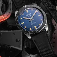 在飛比找PChome24h購物優惠-VULCAIN 窩路堅 潛水員系列 大三針 自動上鍊機械錶-