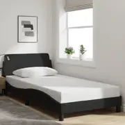 Bed Frame without Mattress Black 107x203 cm King Single Fabric vidaXL