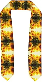 [EdWal] Sunflower print Graduation Stole and Sash Class for Unisex Adult Honor Stole Honor Stole of 2025