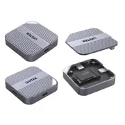 Unitek MagSafe Magnetic M.2 2230 NVMe SSD Enclosure for iPhone 16/15, Space Grey. Supports USB-C 10Gbps,Direct Storage of ProRes Video, Pass Though Power Delivery, Tool-Free. [S1244A]