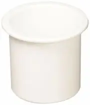Beckson GH33-W1-U White Standard Series Recessed Drink Holder (3" Hole Cut x ...