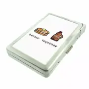 Better Together Em23 Cigarette Case with Built in Lighter Metal Wallet