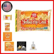 Healthy Whole Grain Yellow Popcorn Kernels - 12 Pack, 2 lb Bags, Gluten-Free