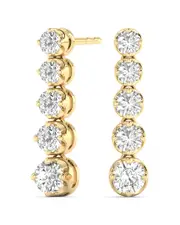14K 0.88 ct. tw. Diamond Earrings