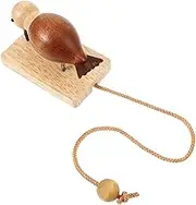 GOOHOCHY Funny Woodpecker Doorbell Unique Wooden Bird Knocker for Home Decor Delicate Door Hanging Decor with Rustic Charm for Vacation Rentals and Unique Spaces