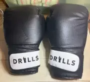 New Drills Boxing Gloves 16oz - Black