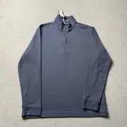Vineyard Vines OTG Bluffs Sweatshirt Mens Medium Blue Performance 1/4 Zip Golf