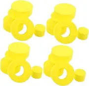 WRITWAA 12Pcs Hair Style Sponge Heatless Curling Tool for Long Thick Hair Soft Flexible Material Effortless Curls and