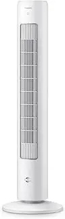 Philips Oscillating Tower Fan 5000 Series, 105cm Slim Design, Remote control, Timer, 3 Speeds, 3 Modes, 40W, Powerful Yet Quiet Airflow, Suitable For Aromatherapy, White (CX5535/00)