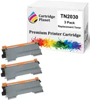 3-Pack Compatible Toner Cartridge for Brother TN-2030 TN2030 (2,600 Pages) for Brother DCP7055 HL2130 HL2132 HL2135W
