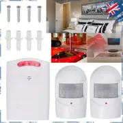 Wireless PIR Sensor Driveway Garage Security Motion Sensor 2 Alarm & 1 Receiver