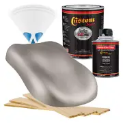 HOT ROD FLATZ Galaxy Silver Metallic Quart Kit URETHANE Flat Auto Car Paint Kit