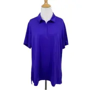 Under Armour Shirt Women 2XL XXL Noble Purple UPF 50 Performance Golf Polo *Logo