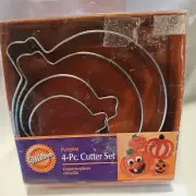 WILTON PUMPKIN COOKIE CUTTERS - SET OF 4 NEW IN BOX