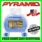 Pyramid 1 In/4 Out Dual Fuse Wiring Panel 4/6/8 Gauge Fuse Holder Screw Terminal