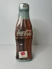 Vintage 90s Coca Cola 1997 Cola Bottle Metal Tin 13" Trinket New