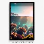Pixel Art Poster - Notable Reef (8 Bit Psychedelic Trippy Video Game Print)