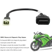 OBD2 6 Pin Diagnostic Plug Adapter For Kawasaki Motorcycle Scooter ATV Cable US